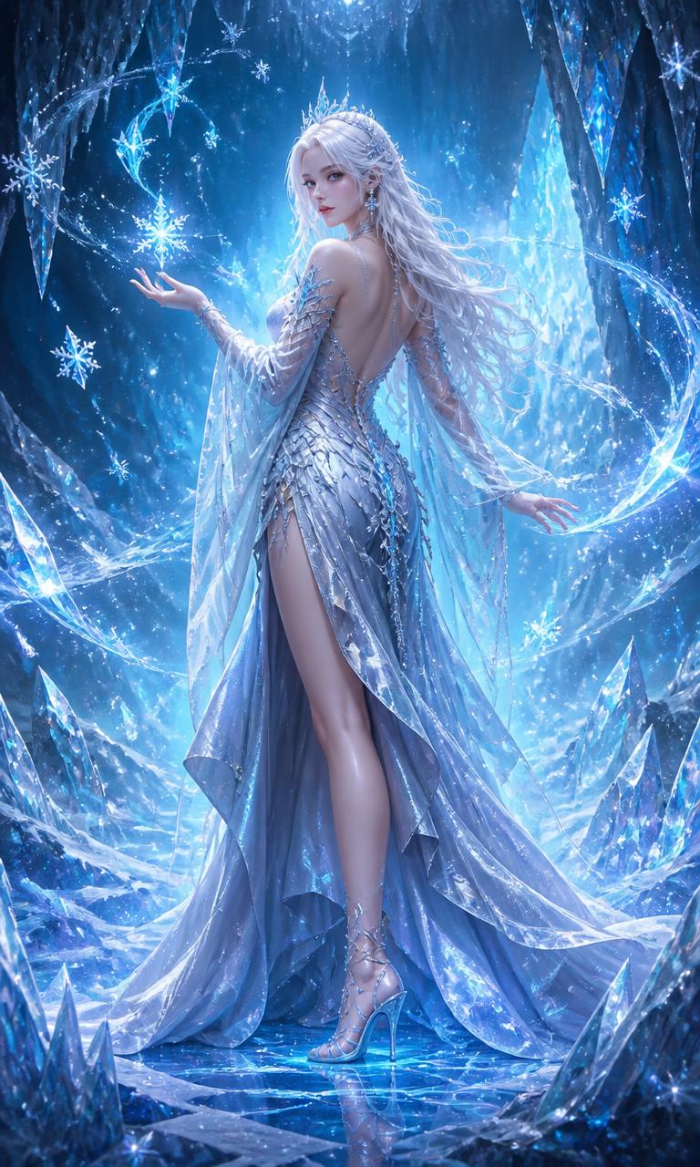 Aurora Frostpetal, the Ice Sorceress