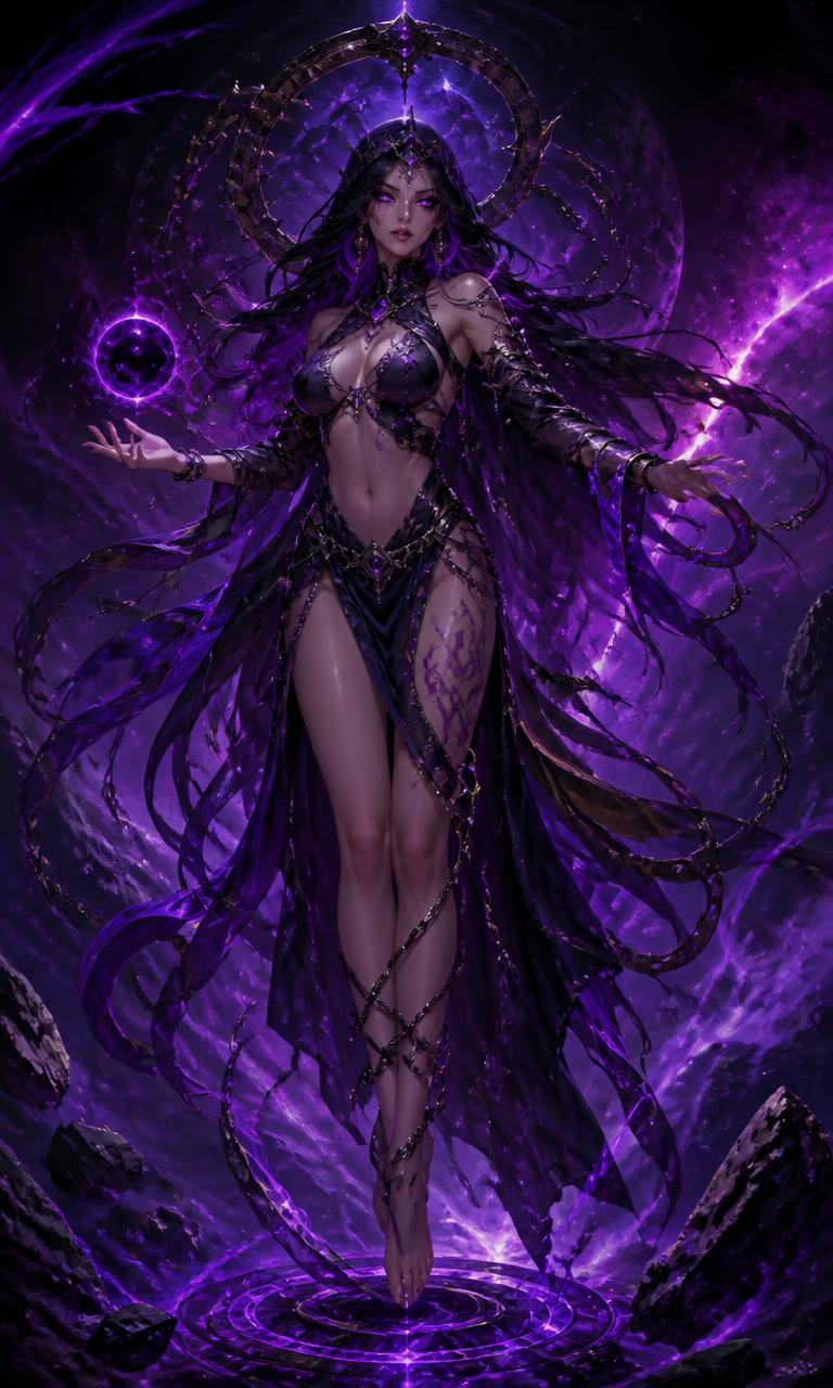 Nyxara Voidsong, the Abyssal Witch